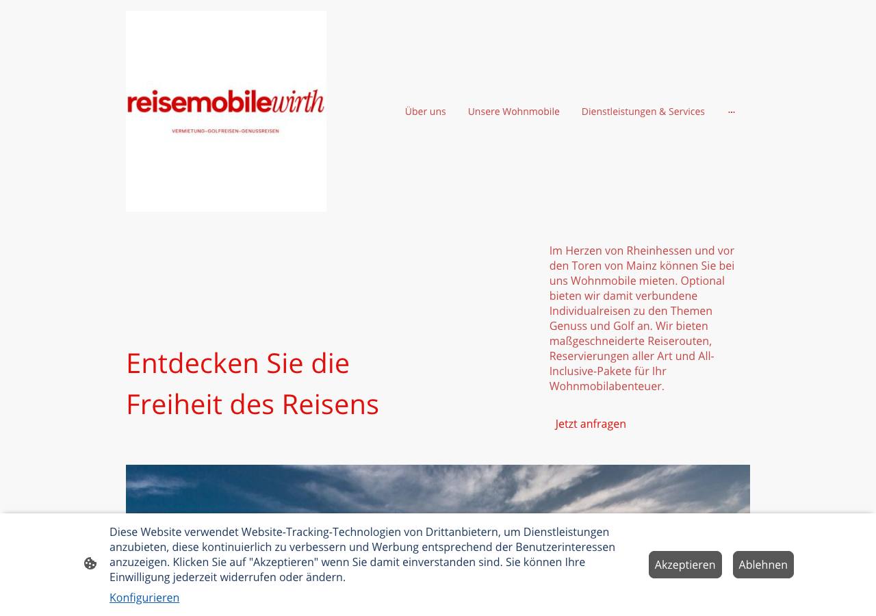 Die bestehende Seite am Computer